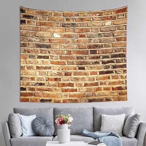 Tapisserie murale grand format brique EdWal decoration tissu durable de 152 x 130 cm