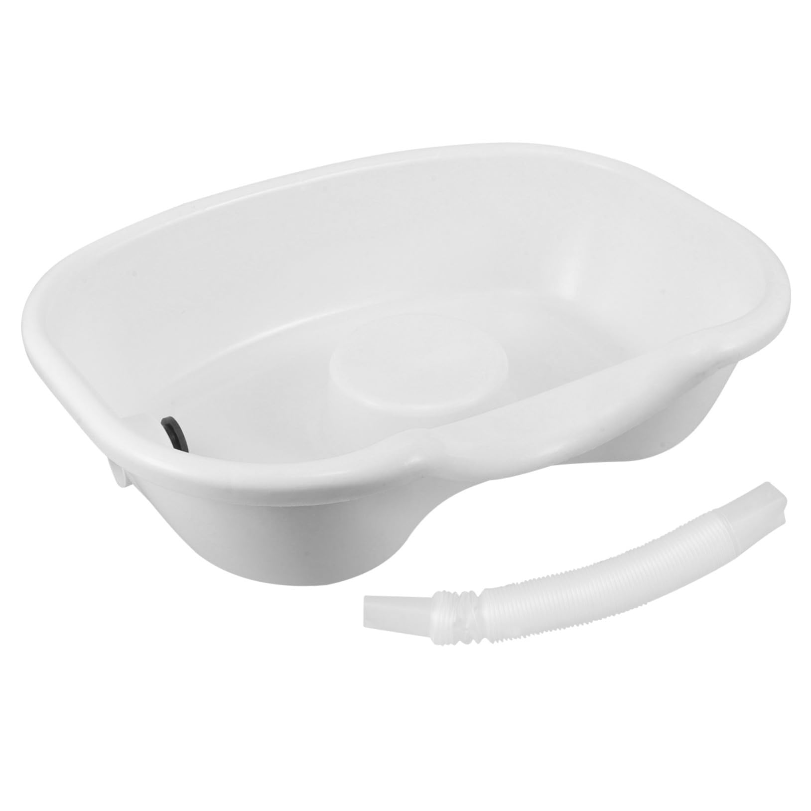 KOMBIUDA Lavacabezas para Cama Portátil de Plástico Diseño Cómodo y Soporte Mejorado, Accesorios Incluidos para Lavar el Cabello de Pacientes Postrados en Cama Color Aleatorio