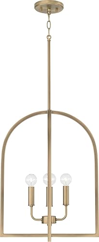 Miniatura 7 de HomePlace Lighting 548841MB Lawson - Lámpara moderna minimalista de mediados de siglo para vestíbulo, 4 luces, 240 vatios en total, 21 pulgadas de