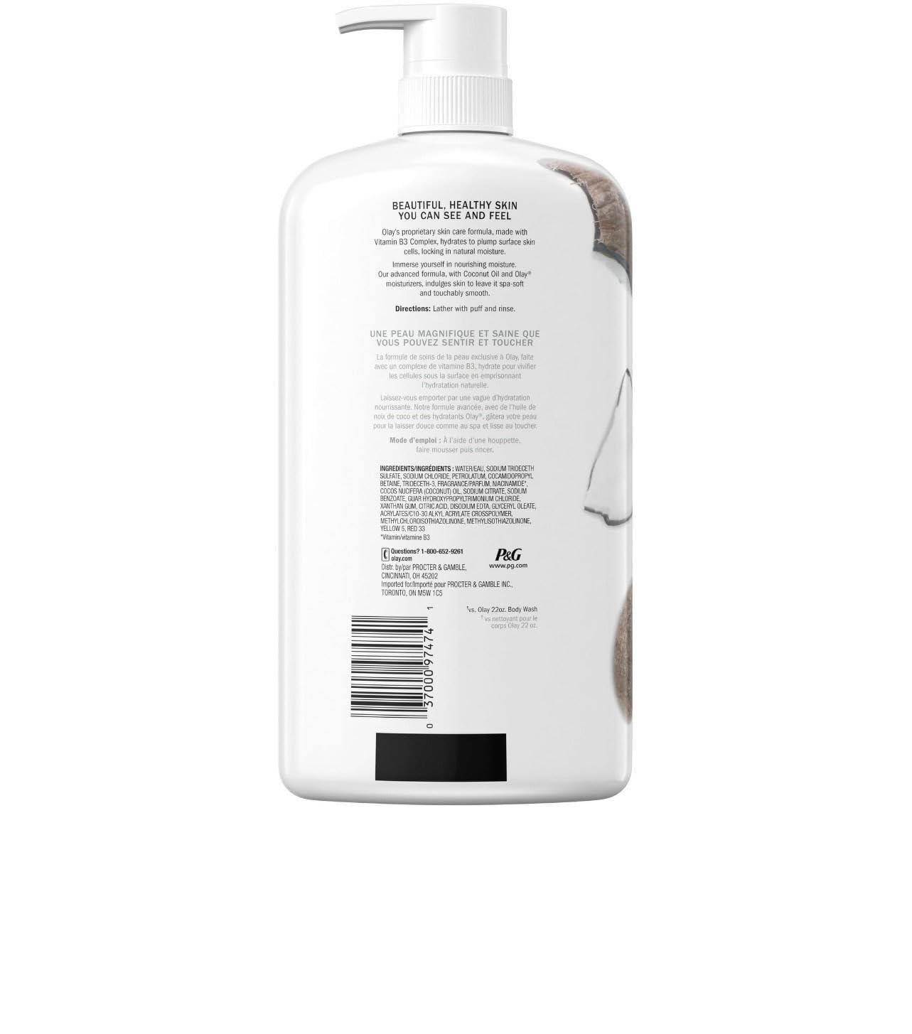 Olay Ultra Moisture Body Wash with Coconut Oil, 30 fl oz