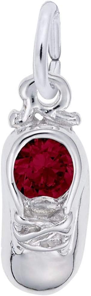 Sterling Silver January Baby Shoe Charm