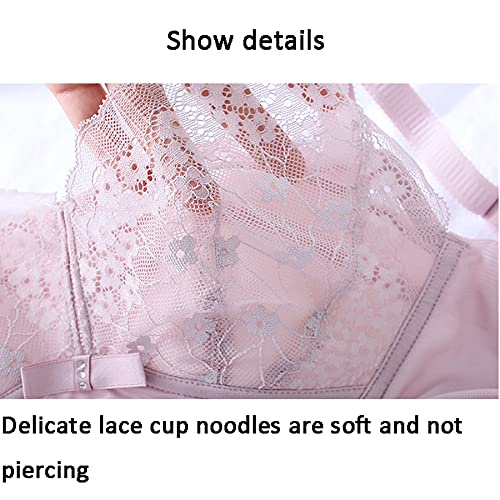 Brassière en dentelle pour femme sans armatures couleur chair taille 85B couverture complète
