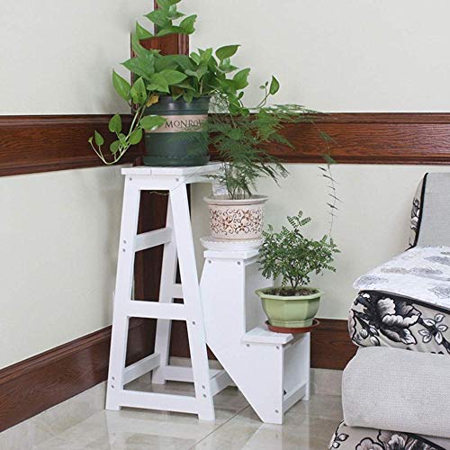 Silla plegable de 3 escalones de madera para alcanzar zonas altas en casa 4