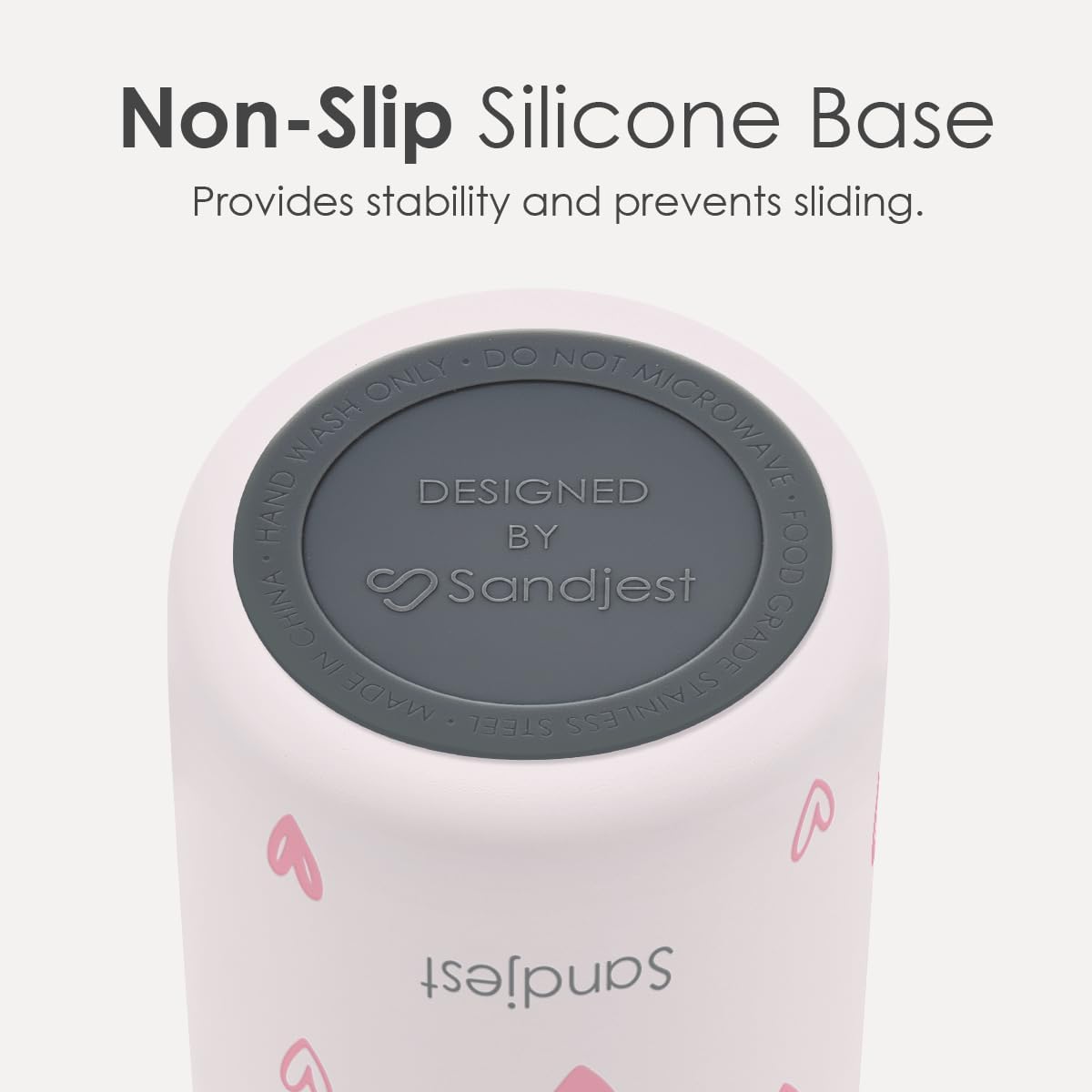 Heart Insulated Stainless Steel Water Bottle with Straw for Sports and Travel, 32oz, Gifts for Women Girls Friends Teens Birthday Christmas - Image 4