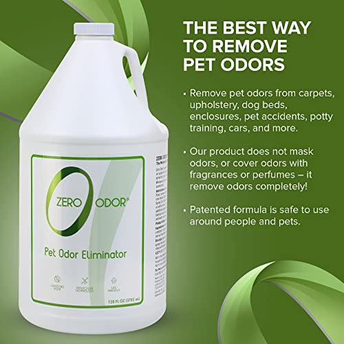 Zero Odor Pet Odor Eliminator - Air Cleaner, Purifier & Deodorizer - More Than An Air Freshener - Actually Eliminates Odors At A Molecular Level - Refill (128 Ounces) #TOP5