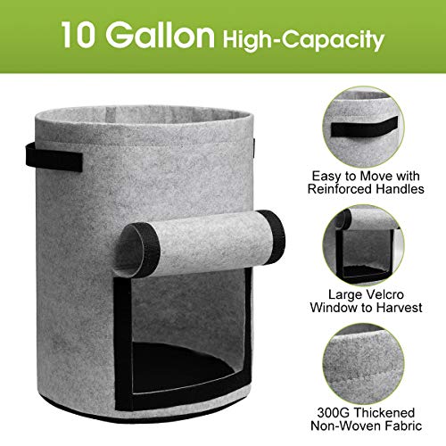 Homyhoo Potato Grow Bags 10 Gallon (4 Pack) - Image 5