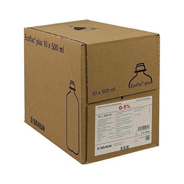 Glucose-Lösung 5%, 10-er pack (10X500ml)