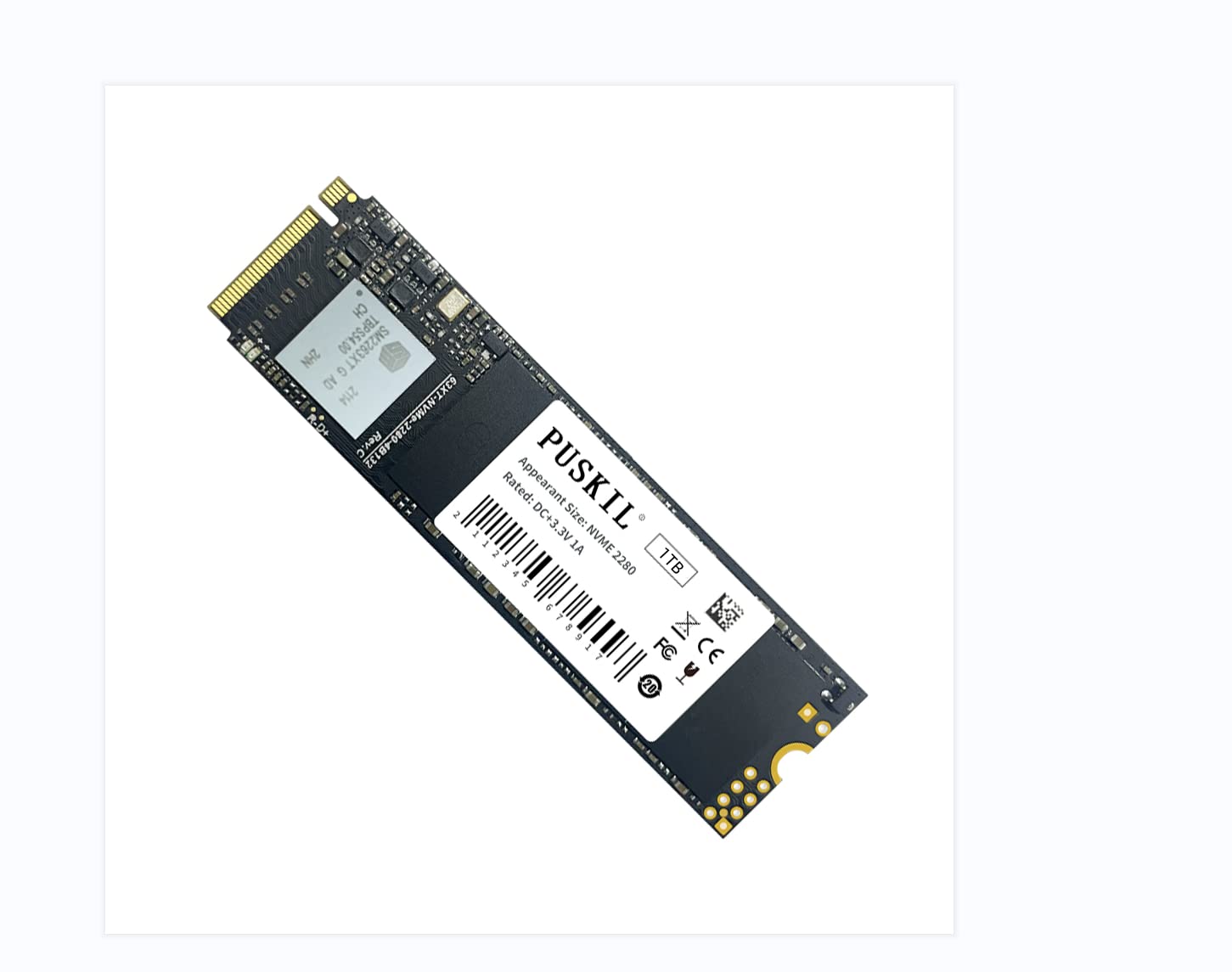SSD interno PUSKILL 1TB 3D NAND NVMe PCIe M.2 SSD até 2400MB/s
