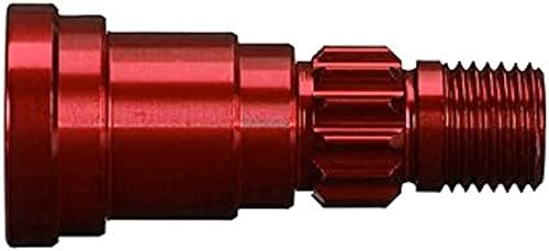 Traxxas 7768R - Eje de aluminio anodizado para eje de transmisión 7750X, rojo