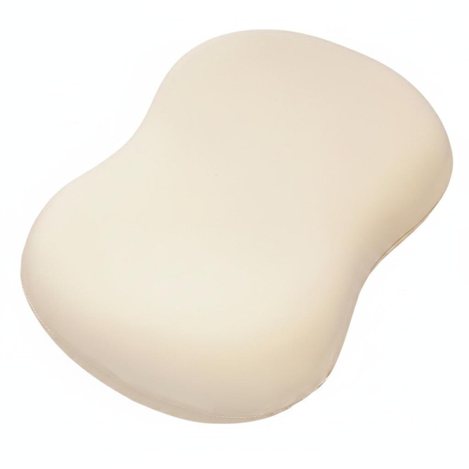 MERISHOPP Memory Foam Neck Pillow Cool Touch Office Rest Pillow Breathable Travel Neck Cushion for Dorm Room, Sofa, Bed, Yellow-image-1
