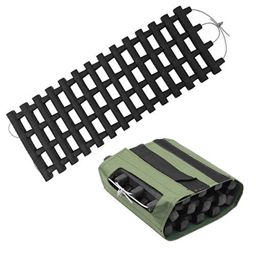 NovelBee Heavy-Duty Rubber Emergency Car Recovery Track Mat with Carry Bag Emergency Traction
