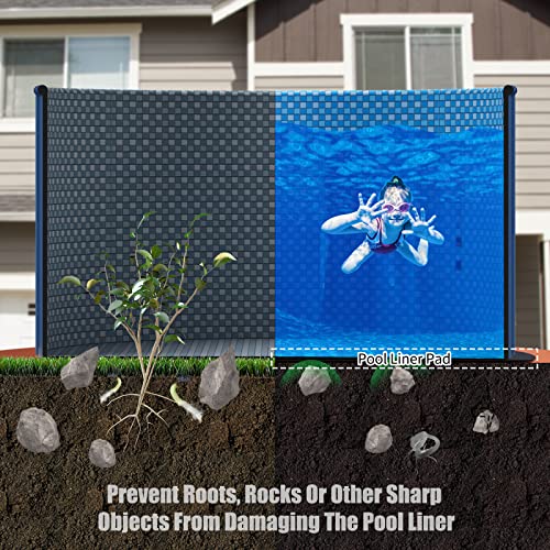 Snapklik.com : Pool Liner Pads For Above Ground Pool : Pre-Cut For 12 ...