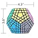 Ganowo Megaminx Speed Cube Gigaminx 5x5 Cubes Brain Teasers Games Magic Twist Puzzle Fidget Toys for Kids Adults Boys Teens