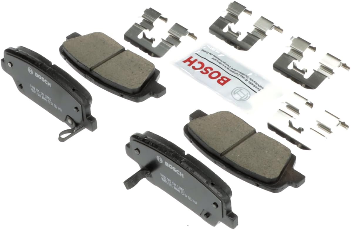 BOSCH BC1816 QuietCast Premium Ceramic Disc Brake Pad Set - Compatible with Select Genesis G70; Kia Sorento, Stinger; REAR