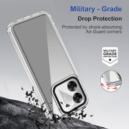 Image of Zapcase Back Case Cover for Realme C61 | Compatible for Realme C61 Back Cover | Case Cover with Camera Protection | (TPU + PC | Transparent)