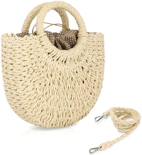 FENBEN Straw Hobo Bags for Women Small Crossbody Bag Beach Purse ...
