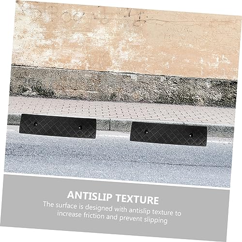 FAVOMOTO 2 piezas rampa de carga de goma resistente para coches y motocicletas, multifuncional, antideslizante y portátil para sillas de ruedas y UTVs miniatura 6