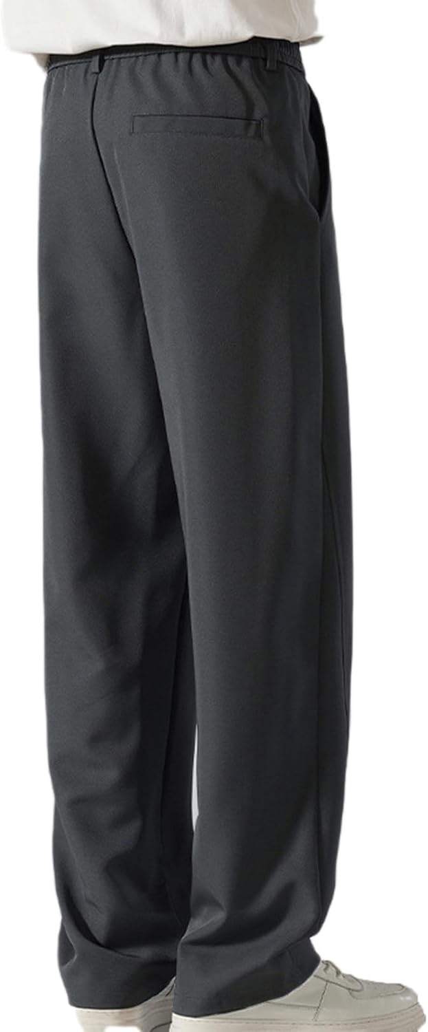 [Donahutt03] ワイドパンツ メンズ サルエル スーツ生地 夏用 夏服 秋服 ゆったり パンツ 大きいサイズ イージーパン