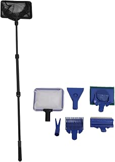 Aquarium Cleaning Kit, 5 in 1 Fish Tank Cleaning Tools with Gravel Rake Scraper for Freshwater Marine Tanks