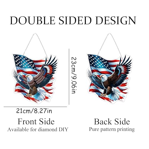 Strass de forme spéciale 4 Juillet peinture diamant double face