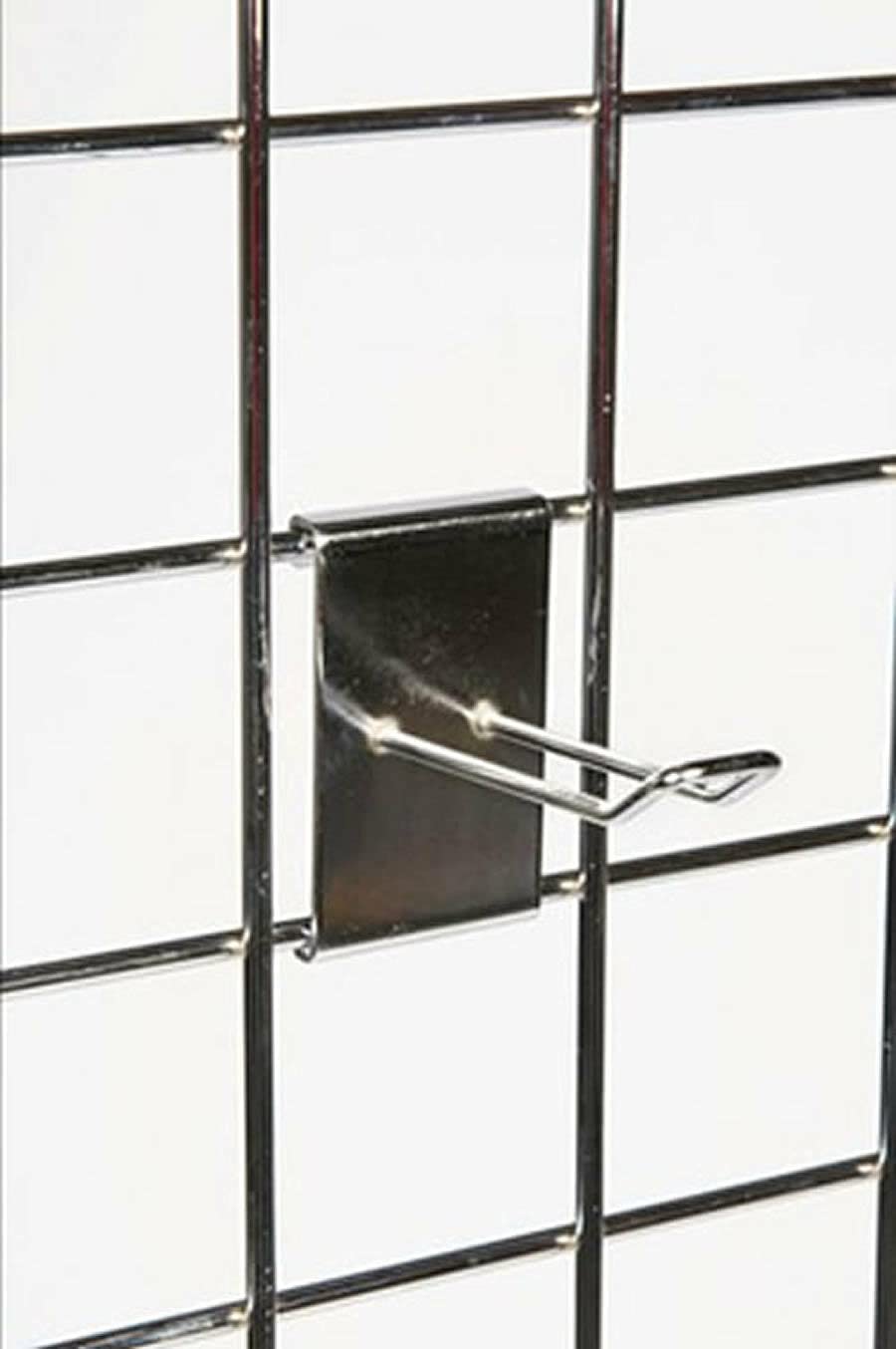10cm|100mm|4"|4 Inches Heavy Duty Euro GRIDWALL Grid|Mesh|Wall Double Prong|Hooks|Arm Retail Shop Display (25)