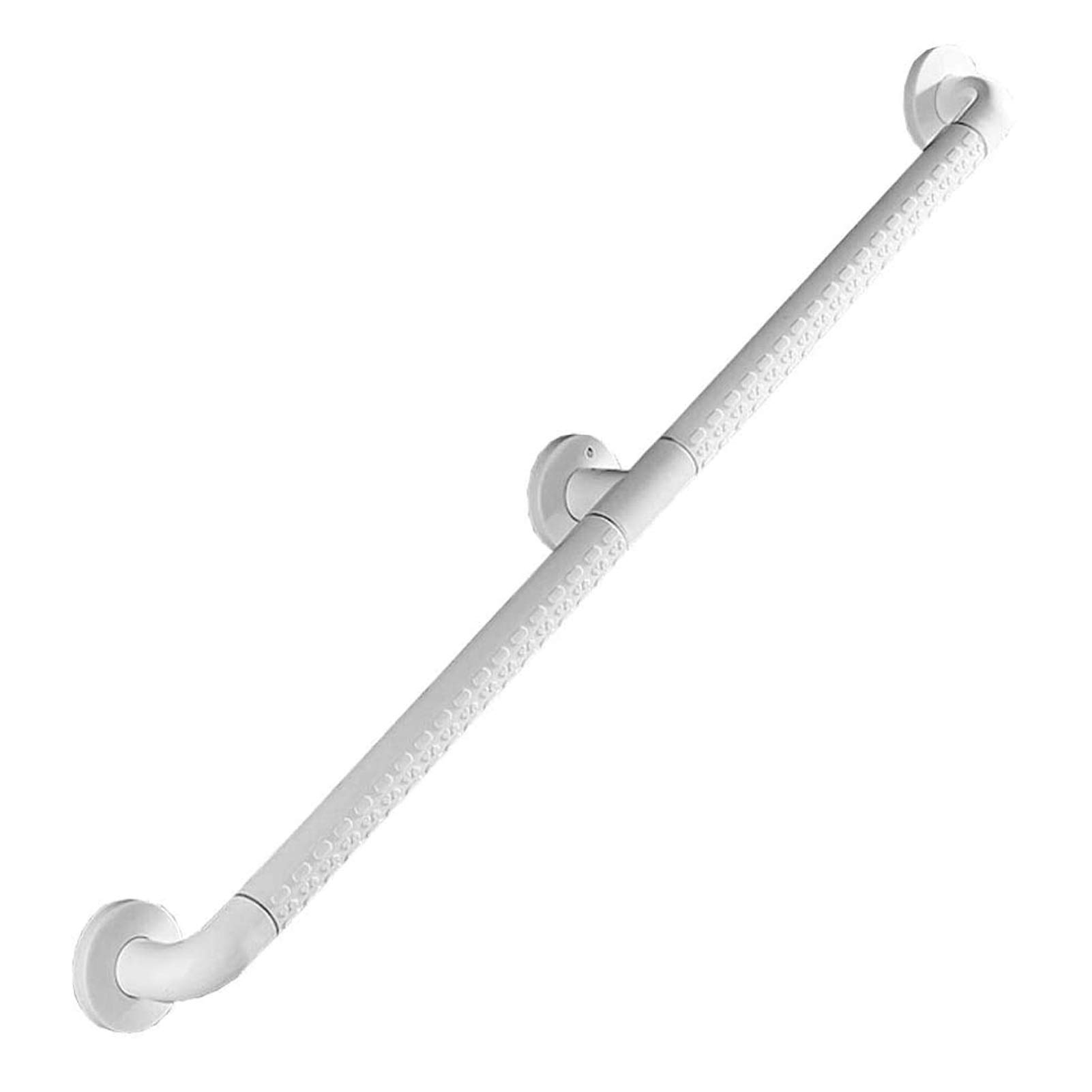 CMBSSTFC Edelstahl-Wand-Treppengeländer, Haltegriff-Set, weiß – Innen- und Außentreppe oder Geländer für Badezimmer oder 80 cm Länge