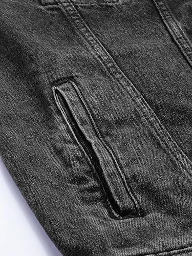 Image of The Indian Garage Co Men Blue Slim Fit Solid Denim Trucker Jacket