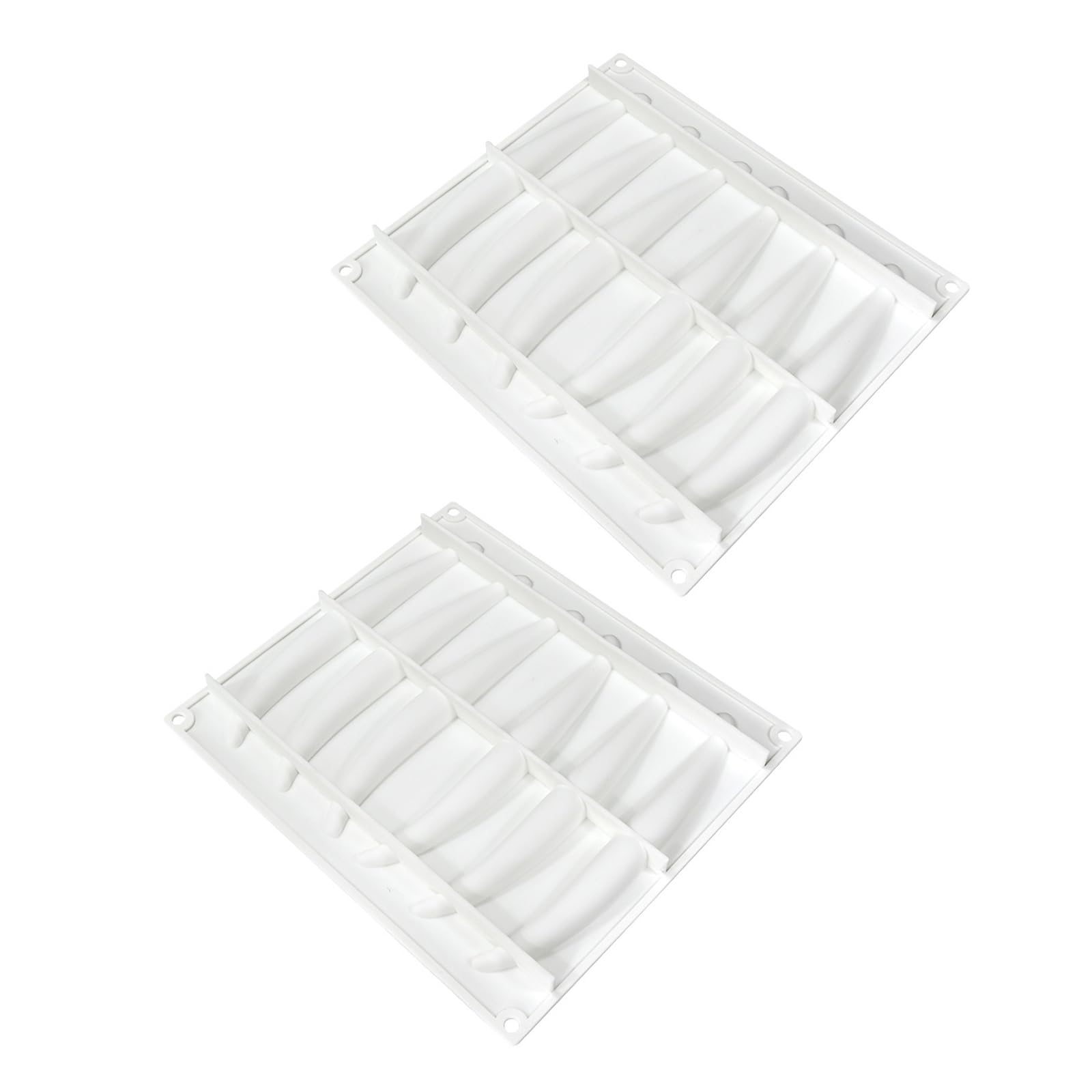 ZEPFJHE 2PCS Cake Baking Molds Vanilla Bean Shape Chocolate Making 6 Cavities Suitable for Cupcakes Making Easy Releasing Chocolate