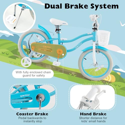 Image of BABY JOY Kids Bike, 12 14 16 18 20 Inch Boys Girls Bike w /Removable Basket