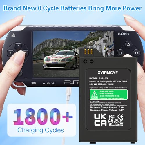 Xyirmcyf 2Pcs Psp 1000 Battery thumb #3
