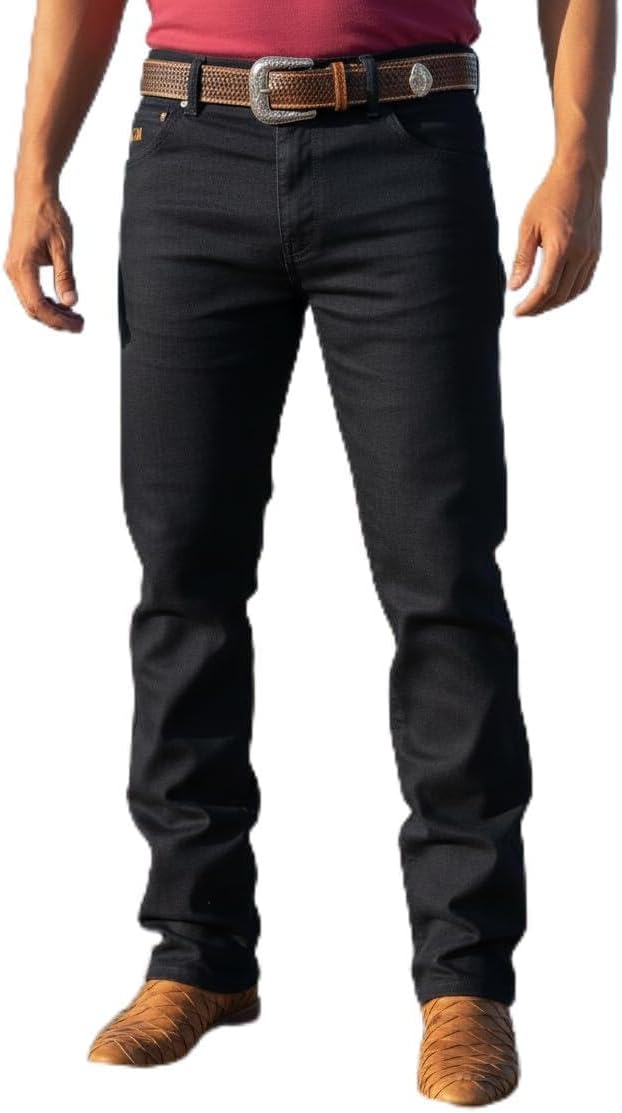 Calça Country Jeans Masculina Estilo Cowboy Rodeio Com Elastano Confortável