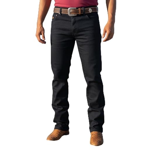 Calça Country Jeans Masculina Estilo Cowboy Rodeio Com Elastano Confortável