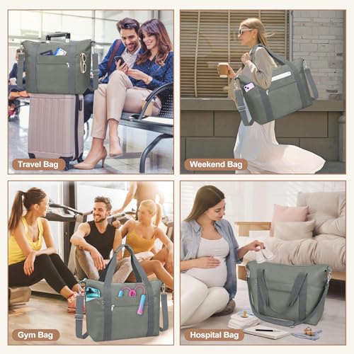 TEUEN Small Travel Gym Duffel Bag for Women, Weekender Overnight Bag by TEUEN - Used condition - Image 7