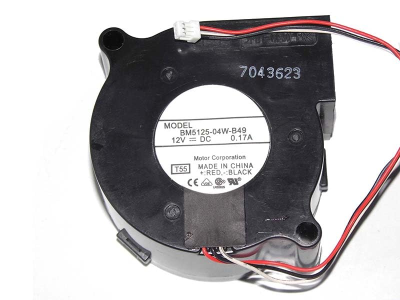 Ventilateur de projecteur pour remplacement bloc thermique BM5125-04W-B49 12V 3 fils