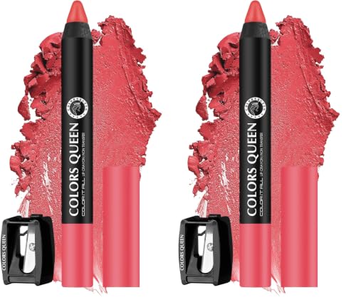 Image of Colors Queen Color It All Long Lasting Crayon Lipstick | Up to 18 Hours Stay | Creamy Matte Finish | Waterproof & Light Weight| Smudge Proof & Non-Transferable | Lipstick for Women (Beautiful,3.5g)