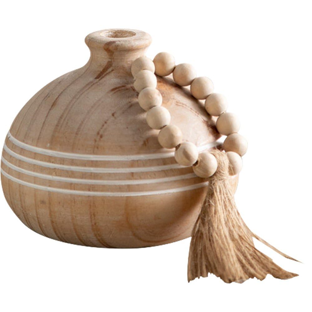 Vase à fleurs rustique pour décoration de maison et centre de table bohème chic