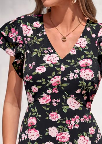Image of PRETTYGARDEN Womens Summer Boho Floral Maxi Dress