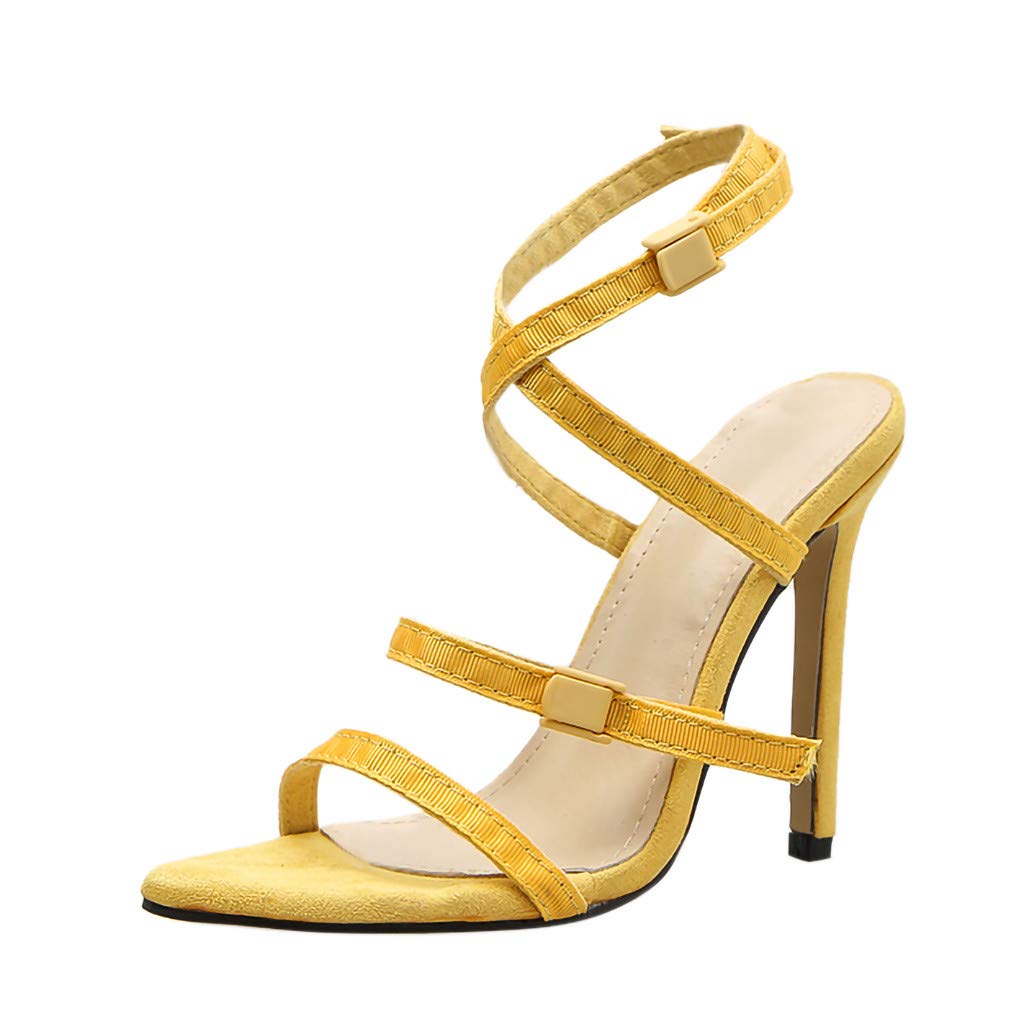 Pointed Toe Cross Strappy Sandals Paolian Sexy Women Peep Toe