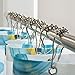 12PCS Shower Curtain Rings Hooks, Rustproof Stainless Steel, Shower Curtain Hooks for Bathroom, Brushed Nickel