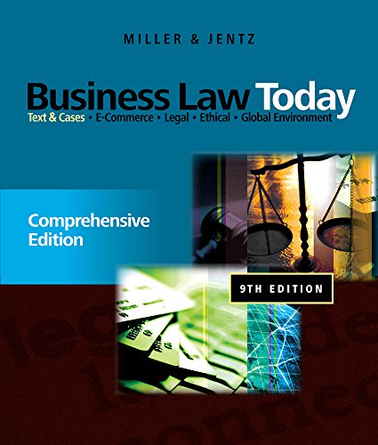 CourseMate (with eBook) for Miller/Jentz's Business Law Today: Comprehensive, 9th Edition