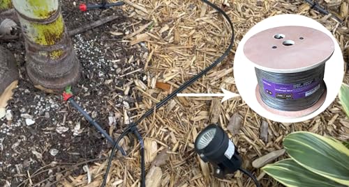 50ft 16/2 Low Voltage Copper Landscape Lighting Wire - Outdoor Burial Cable