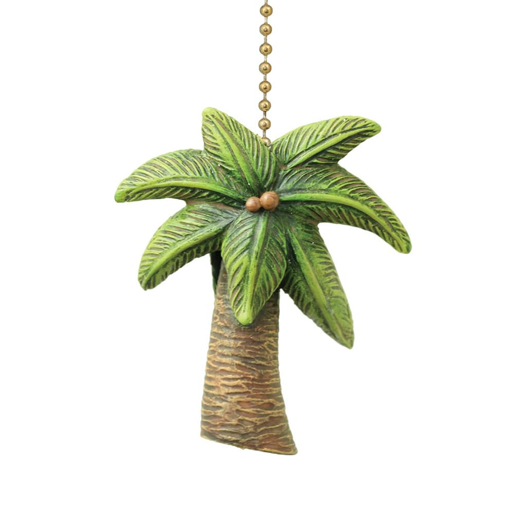 Clementine Design Tropical Palm Tree Ceiling Fan Pull Chain Light Nautical Beach Ocean Sea Life Decorative Extension