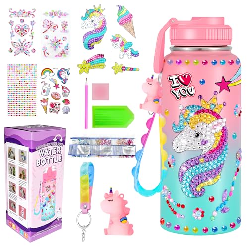 Gourde licorne cadeau fille 10 ans kit d'art et d'artisanat anniversaire