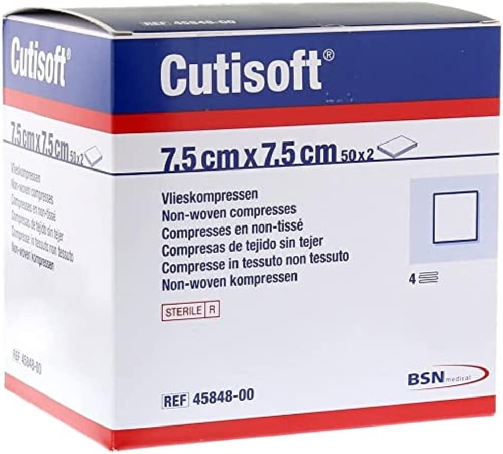 Cutisoft Non Sterile Gauze Swabs, 7.5 cm x 7.5 cm - Pack 100