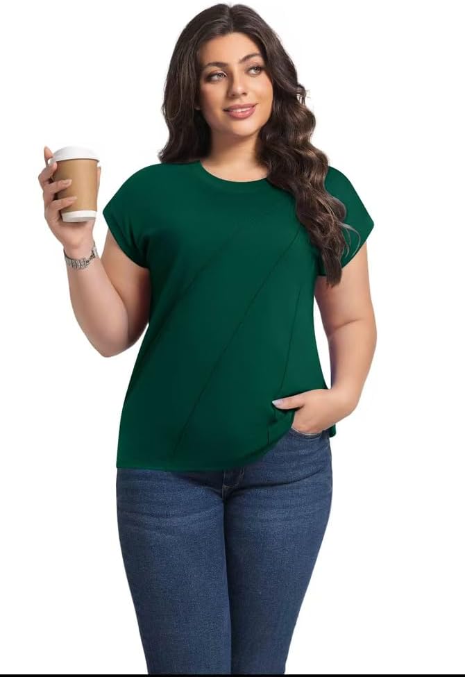 Summer t Shirts for Women Tee Women's Short Sleeve Tops Womens Tops Dressy Casual Top 2025 Blouses Shirt Women's Clothing - Image 5