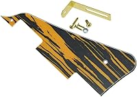 Vista 71 de KAISH Golpeador de guitarra Abalone Pearl LP con soporte negro para Epiphone Les Paul