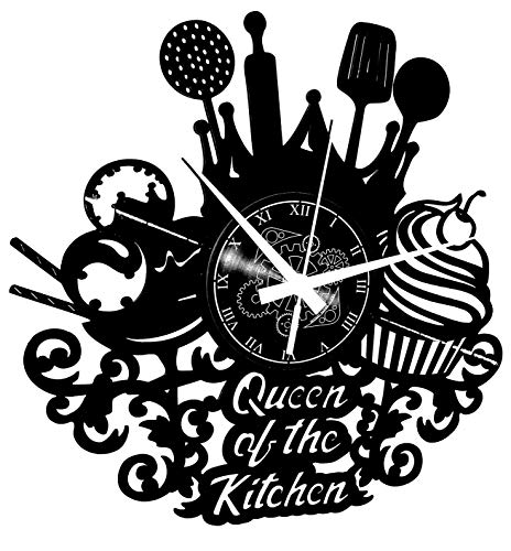 Reloj de pared temático repostería sin tictac para cocina y panadería 2