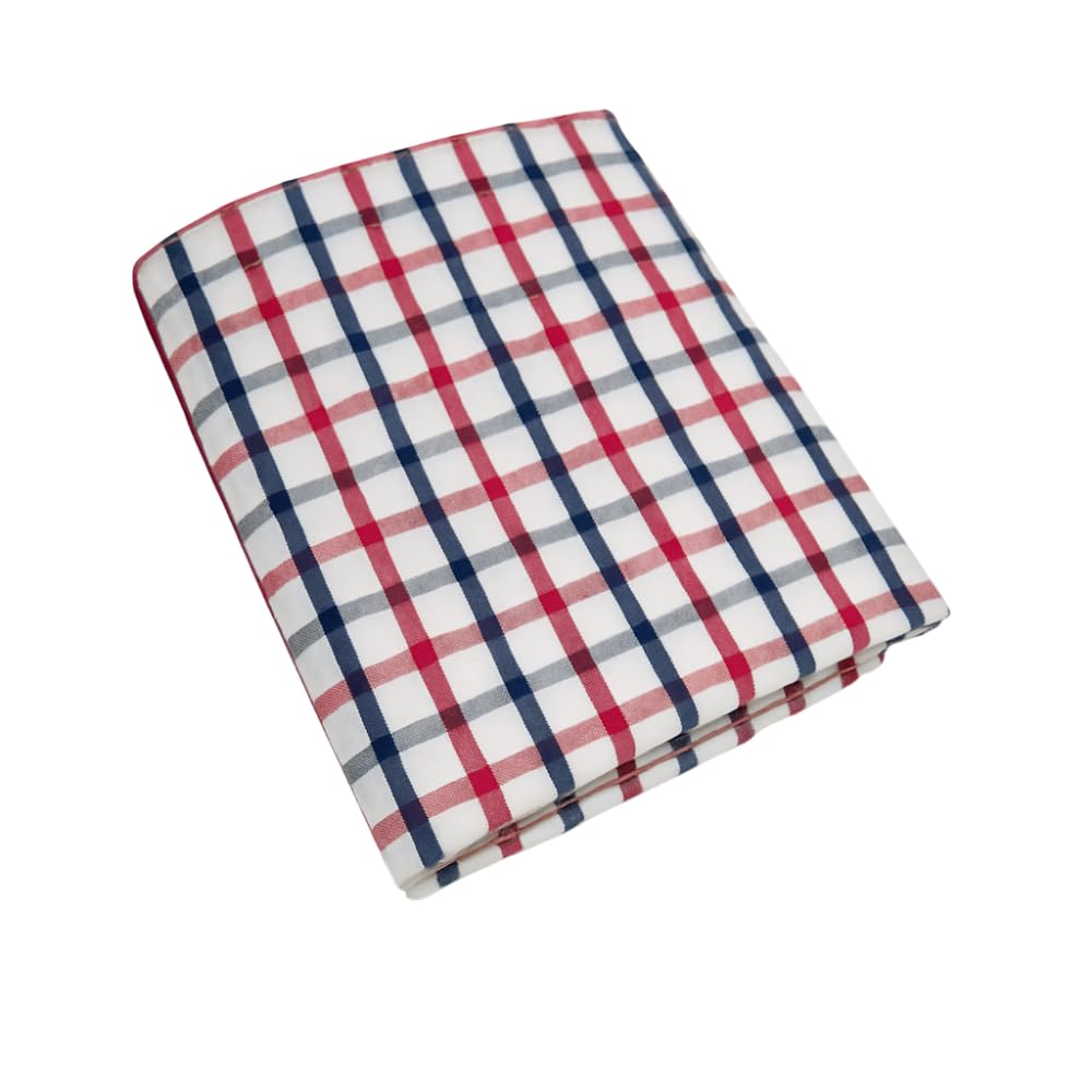 Checkered Poly Cotton Unstitched Shirt Fabric for Men | Soft & Breathable Material for Daily, Formal & Office Wear | Ideal for Kurta, Shirt & Pajama Stitching-image-18