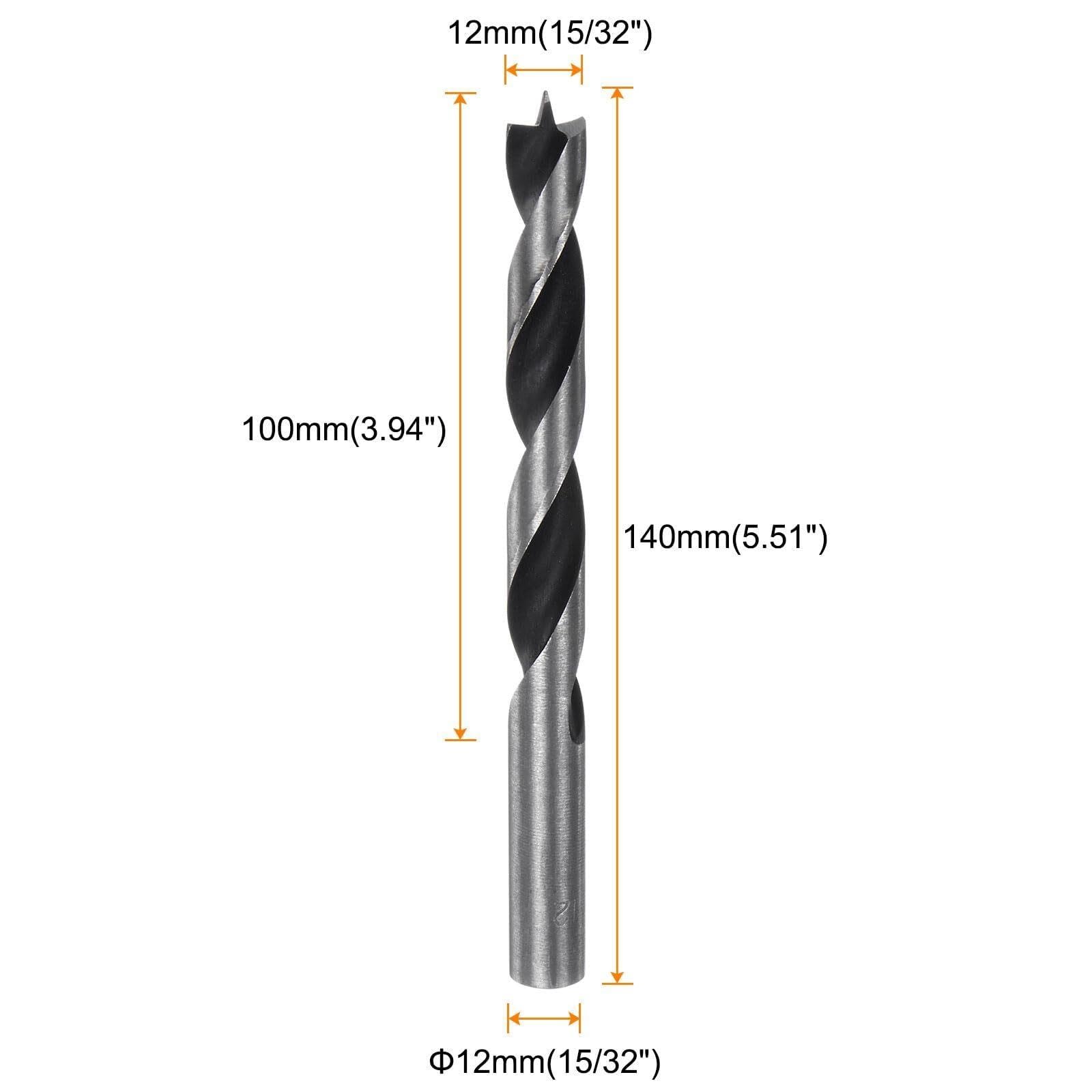 5 Brocas para Madera de Punto 5mm Acero de Alto Carbono