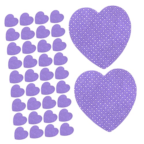 MUSISALY Snail Polish Removers Lint Heart Shape Cleaning Pads for Nail Polish Soft Absorbent Makeup